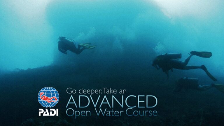 padi advanced open water course in komodo